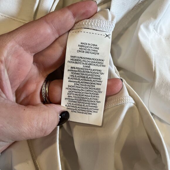 Polo Ralph Lauren RLX Women's Performance Skirt-White- xs pockets Skort - Picture 10 of 11